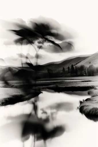 Ethereal Kinetic Minimalism style AI image example 2