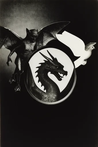 Gritty Avant-Garde Collage style reference image — high-contrast monochrome