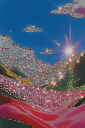 Hyper-Embellished Dreamcore Glamour style reference image — starburst lens flare