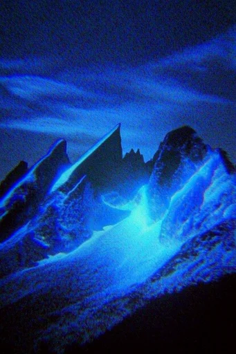 Nocturnal Analog Glitch style reference image — phosphor glow