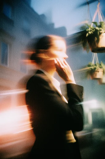 Ethereal Thermal Motion style reference image — long exposure motion blur