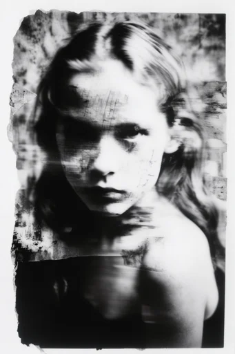 Fragmented Analog Noir moodboard — generate AI images in this style