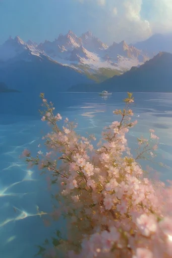 Ethereal Submerged Whimsy style reference image — dreamy water ripples