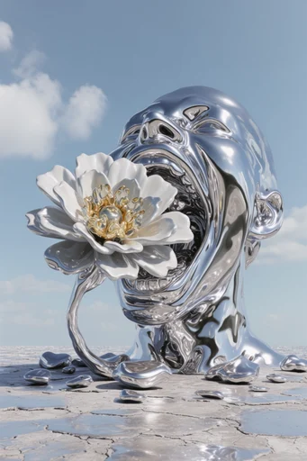Ethereal Liquid Refraction style AI image example 2