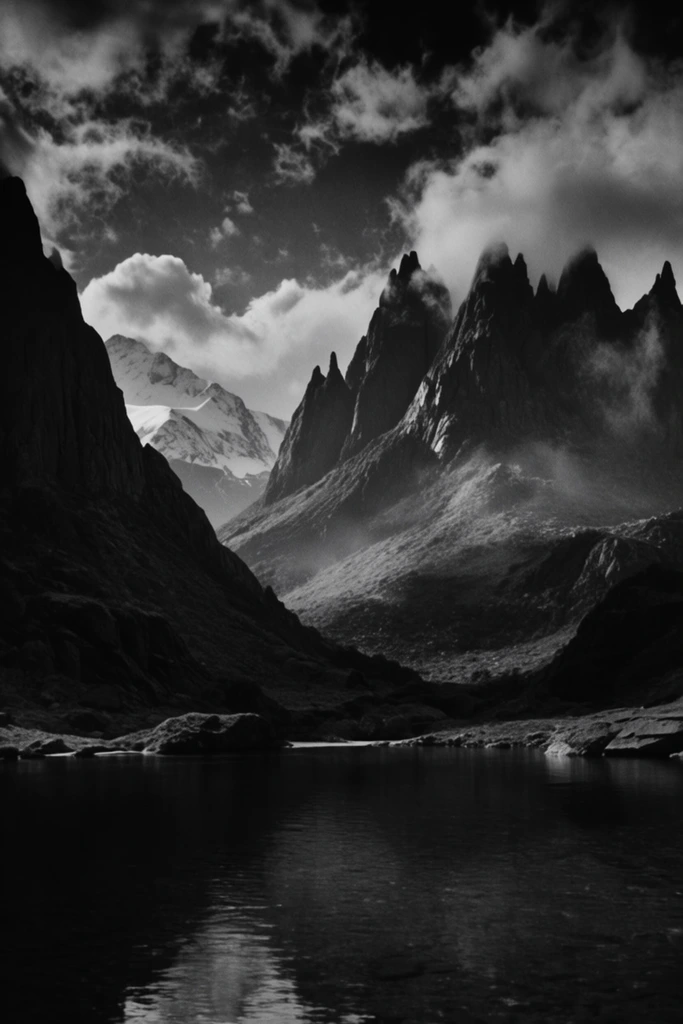 Cinematic Chiaroscuro Noir style AI image example 2