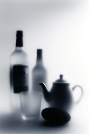 Ethereal Monochrome Noir style reference image — soft-focus diffusion