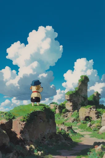 Ethereal Anime Vistas style reference image — nostalgic atmosphere