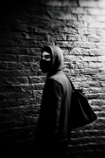 Gritty Spectral Noir style reference image — gritty analog aesthetic