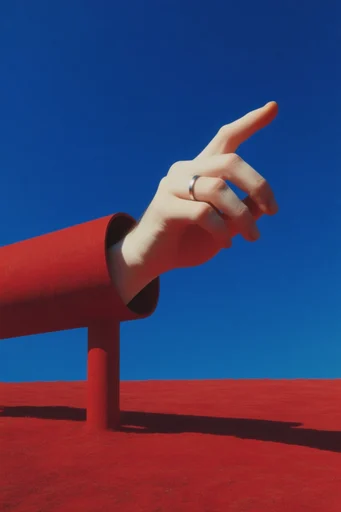 Vivid Liminal Surrealism style reference image — minimalist surrealism