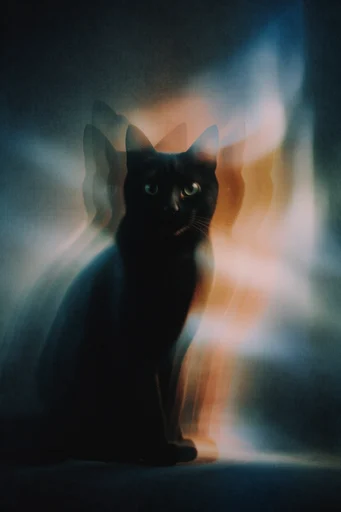 Spectral Luminal Surrealism style reference image — dreamlike motion blur