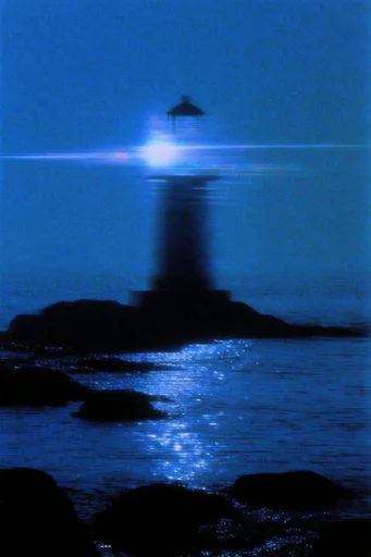 Ethereal Cyanotype Noir style reference image — haunting silhouettes
