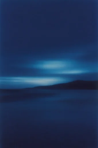 Monochromatic Ethereal Motion style reference image — long exposure motion blur