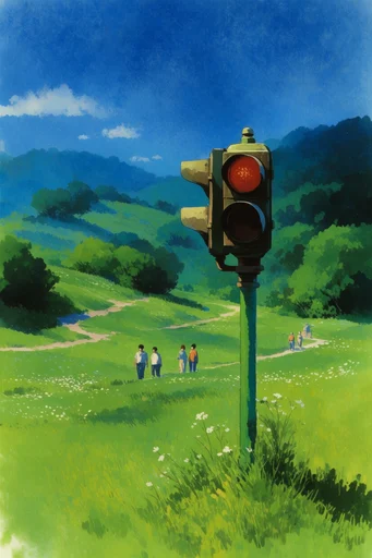 Luminous Pastoral Impressionism style reference image — expansive landscape