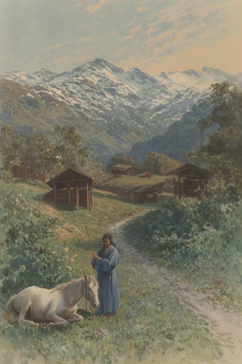 Nostalgic Pastoral Realism style reference image — nostalgic atmosphere