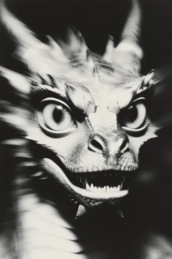 Haunting Kinetic Monochrome style reference image — chiaroscuro lighting