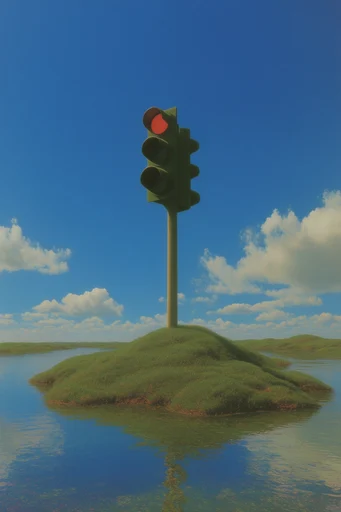 Ethereal Pastoral Minimalism style reference image — vast horizon line