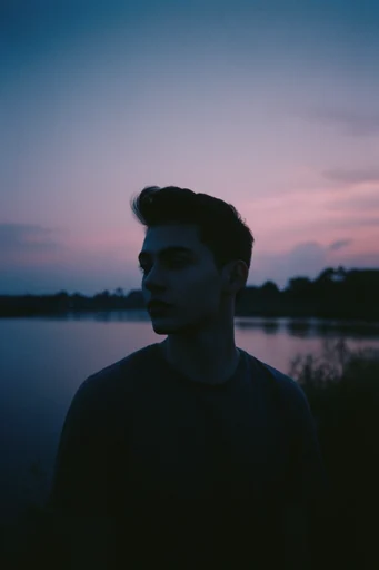 Ethereal Twilight Motion style reference image — analog film grain