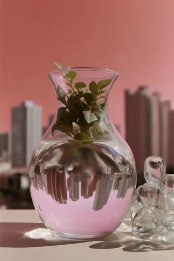 Ethereal Botanical Minimalism style reference image — minimalist studio photography