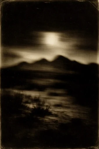Spectral Kinetic Chiaroscuro style reference image — long exposure photography
