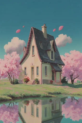 Ethereal Pastel Surrealism style reference image — whimsical nature