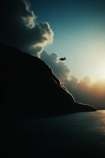 Cinematic Noir Analog style AI image example 2