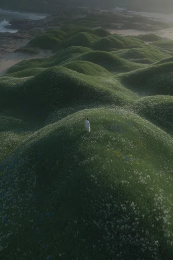 Surreal Verdant Topography style reference image — dramatic chiaroscuro lighting