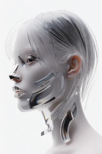 Refractive Digital Surrealism moodboard — generate AI images in this style