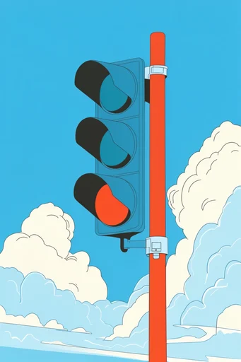 Minimalist Blue Nostalgia style reference image — bold ink outlines
