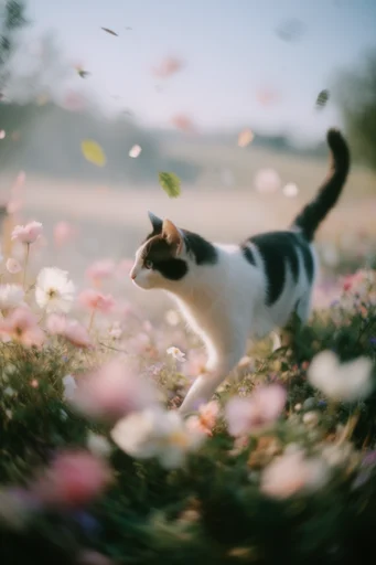 Ethereal Pastoral Nostalgia style reference image — pastoral wildflower meadow