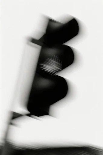 Kinetic Monochrome Abstraction style reference image — intentional motion blur