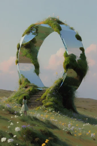 Minimalist Eco Surrealism style reference image — dreamcore