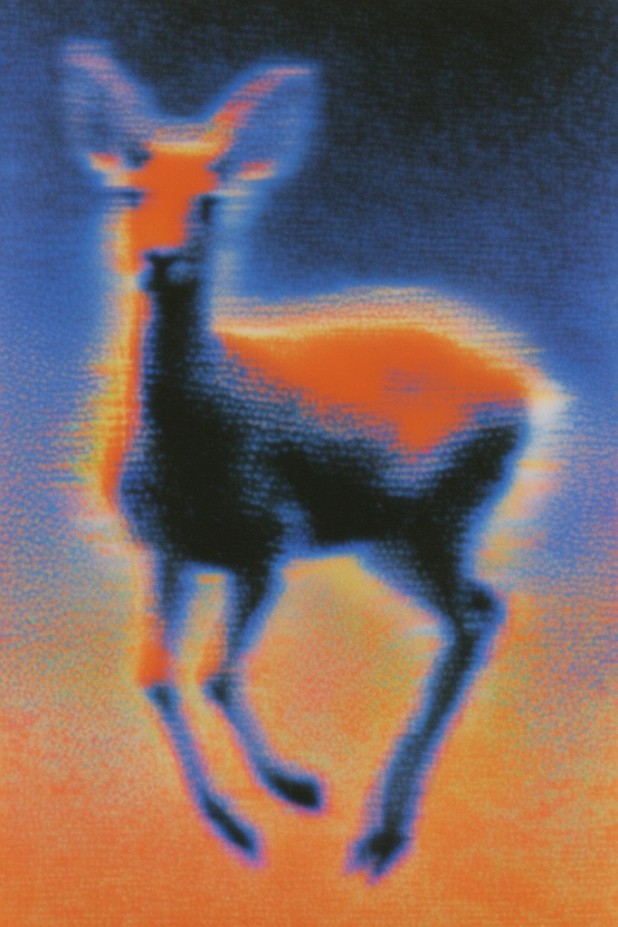 Luminous Analog Glitch style AI image example 3