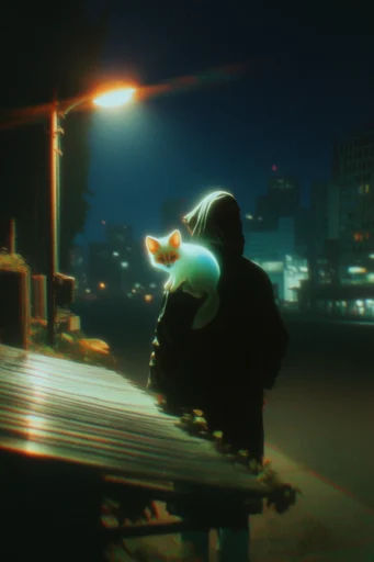 Cinematic Luminescent Nocturne style reference image — starburst lens flare