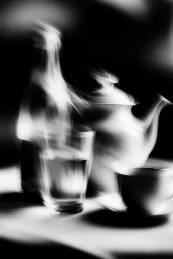 Spectral Kinetic Noir style reference image — long exposure motion blur