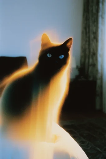 Spectral Thermal Noir style reference image — ethereal light streaks