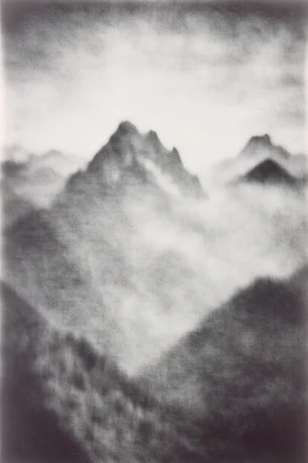 Ethereal Monochrome Noir style reference image — high-contrast monochrome