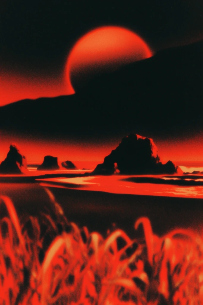 Crimson Kinetic Surrealism style AI image example 2