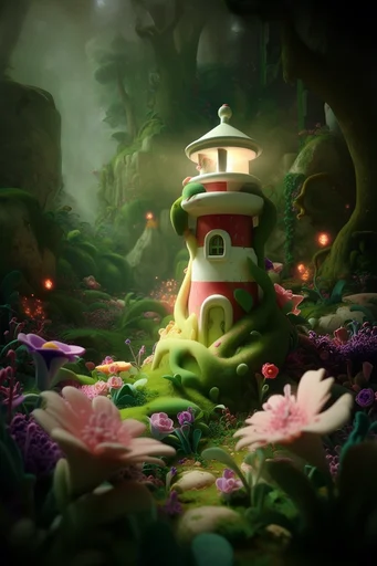 Surreal Botanical Synthesis style reference image — intricate fractal growth