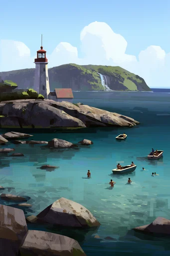 Vibrant Painterly Landscapes style reference image — stylized realism