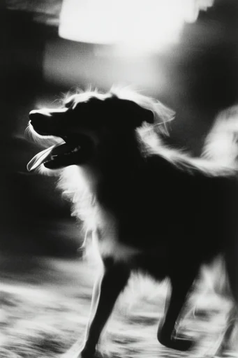 Kinetic Spectral Monochrome style reference image — raw analog aesthetic