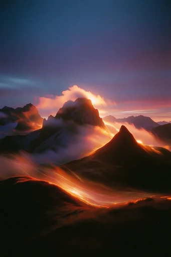 Luminous Nocturnal Silhouette style reference image — glowing rim light