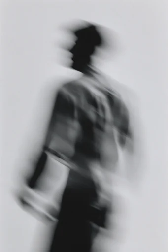 Spectral Kinetic Monochrome moodboard — generate AI images in this style