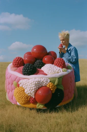 Tactile Surrealist Dreamscape style reference image — 3d sculptural aesthetic