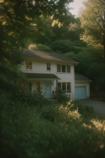 Cinematic Overgrown Wilderness style reference image — nature reclaiming technology