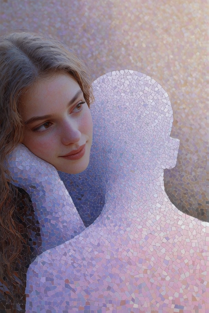Ethereal Mosaic Impressionism style AI image example 1