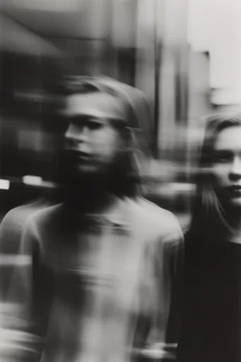 Ethereal Monochrome Motion style reference image — high contrast monochrome