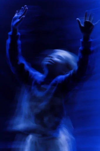 Spectral Cobalt Motion moodboard — generate AI images in this style