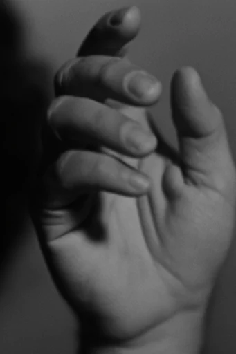 Cinematic Monochrome Noir style reference image — heavy analog film grain