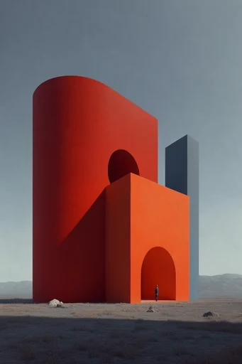 Surreal Terracotta Minimalism style reference image — sculptural plaster