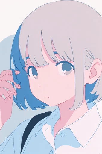 Minimalist Blue Nostalgia style reference image — nostalgic atmosphere